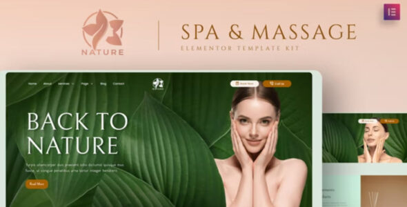 Nature Spa & Massage Elementor Template Kit