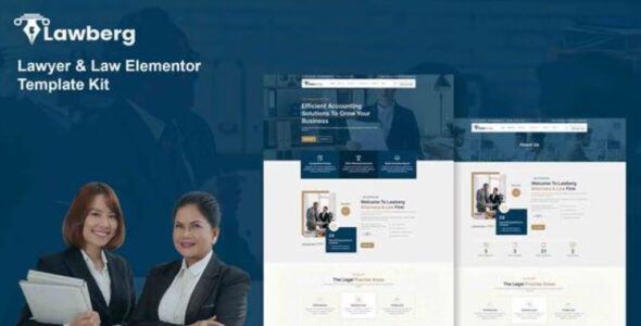 Lawberg Lawyer & Legal Firm Elementor Template Kit