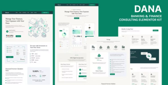 Dana Banking and Finance Consulting Elementor Template Kit