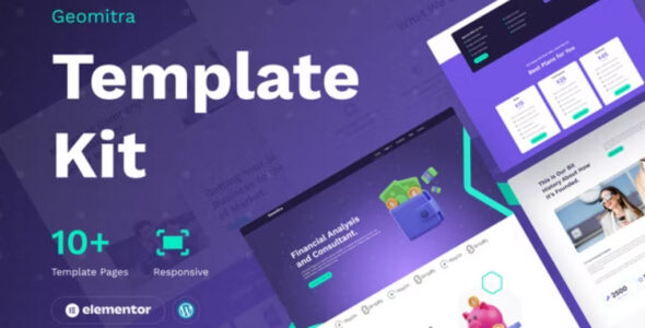 Geomitra Creative Financial Elementor Pro Template Kit