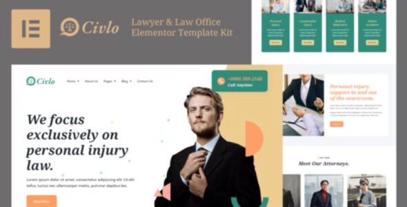 Civlo Lawyer & Law Office Elementor Template Kit