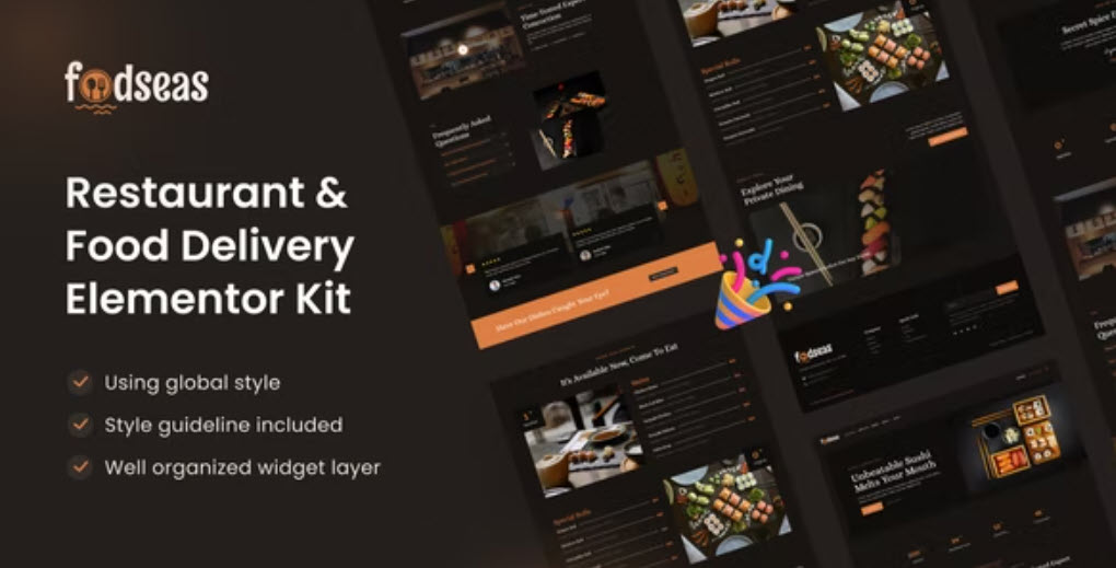 Foodseas Japanese Restaurant Elementor Template Kit