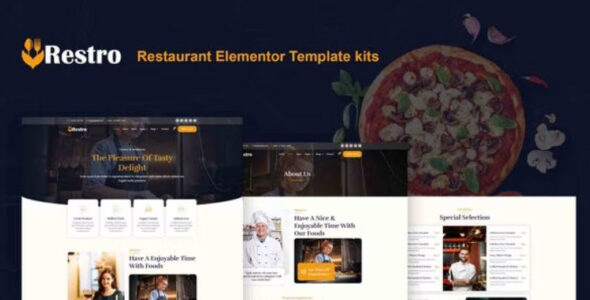 Restro Restaurant Elementor Pro Template Kit