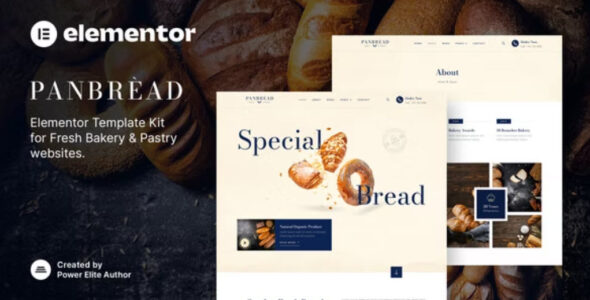 Panbread – Fresh Bakery & Pastry Elementor Template Kit