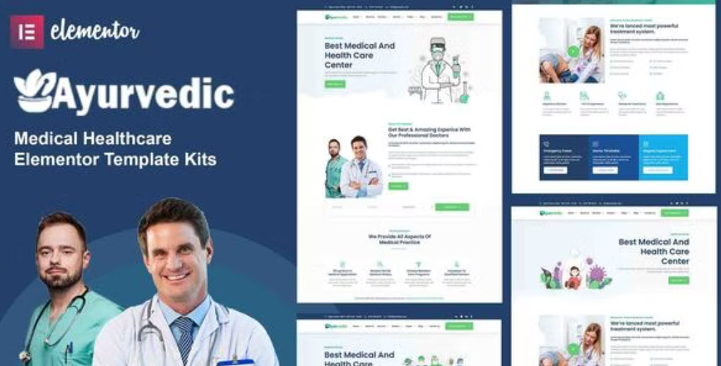 Ayurvedic Medical Healthcare Elementor Template Kits