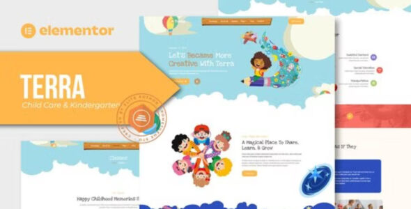 Terra Child Care & Kindergarten Elementor Template Kit