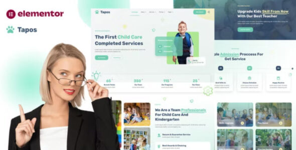 Tapos Child Care & Kindergarten Elementor Template Kit