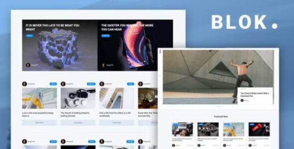 Blok Blog & Magazine Elementor Template Kit