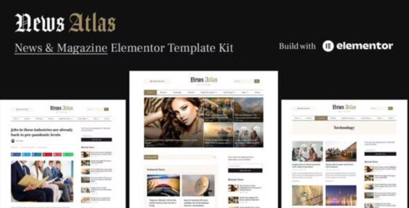 NewsAtlas – News & Magazine Elementor Template Kit
