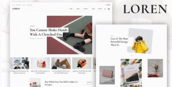 Loren Blog & Magazine Elementor Template Kit