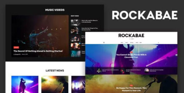 Rockabae Music Blog & Magazine Elementor Template Kit