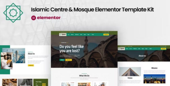 Qubsh Islamic Centre & Mosque Elementor Template Kit