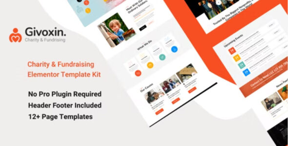 Givoxin Charity Elementor Template Kit