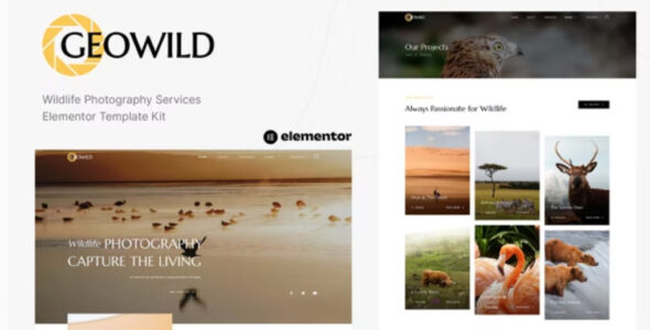 Geowild Wildlife Photography Services Elementor Template Kit