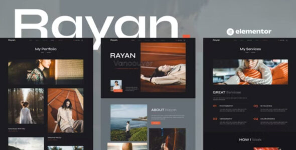 Rayan Photography & Portfolio Elementor Template Kit