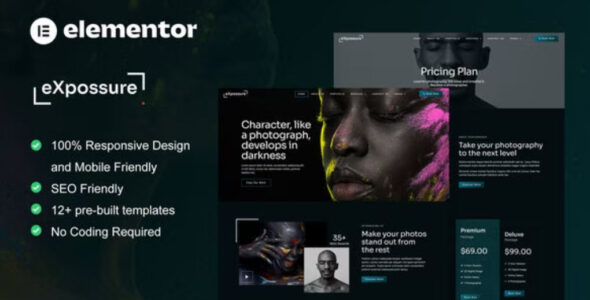 Expossure Photography & Portfolio Elementor Template Kit