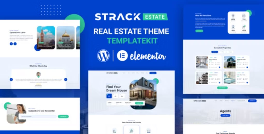 STRACK Estate Realty Elementor Template Kit