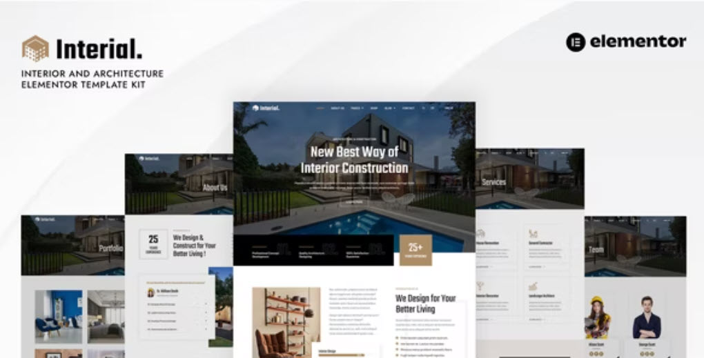 Interial Interior & Architecture Elementor Template Kit
