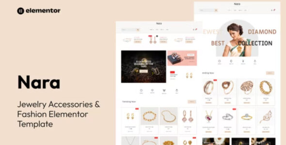 Nara Jewelry Accessories Store Template Kit