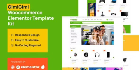 GimiGimi Woocommmerce Elementor Template Kit