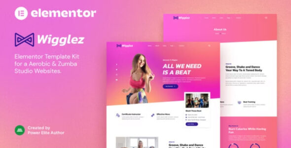 Wigglez – Aerobic & Zumba Studio Elementor Template Kit