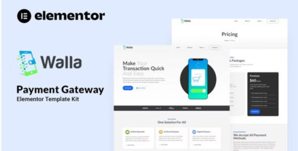 Walla Payment Gateway Elementor Template Kit