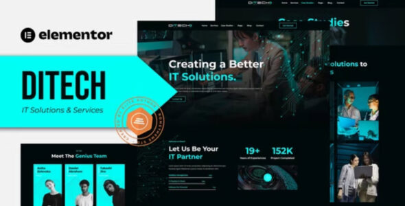 Ditech IT Solutions & Services Company Elementor Template Kit