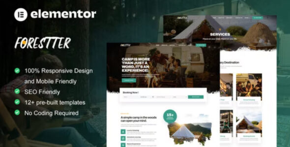 Forestter Camping & Adventure Elementor Template Kit