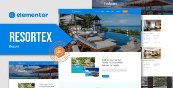 Resortex Hotel & Resort Elementor Pro Template Kit