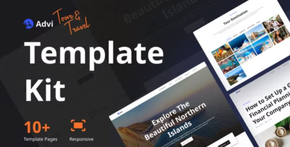Advi Creative Tour and Travel Elementor Pro Template Kit