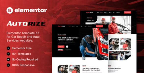 Autorize Car Repair & Auto Services Elementor Template Kit