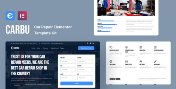 Carbu Car Repair Elementor Template Kit