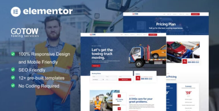 Gotow Towing Services Elementor Template Kit