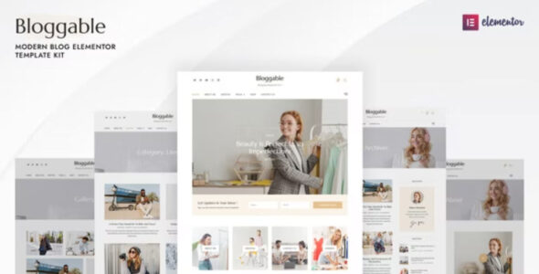 Bloggable Modern Blog Elementor Template Kit