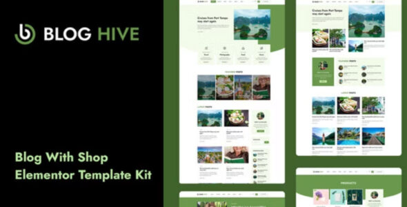 Blog Hive Personal Blog Elementor Template Kit