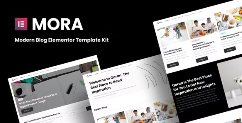 Mora Modern Blog Elementor Template Kit