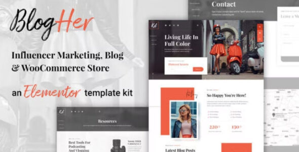 BlogHer Influencer Marketing Elementor Template Kit