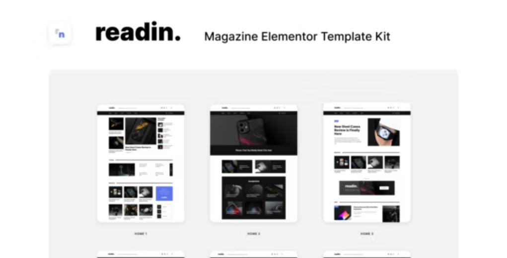 Readin Blog & Magazine Elementor Template Kit