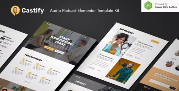 Castify – Audio Podcast Elementor Template Kit