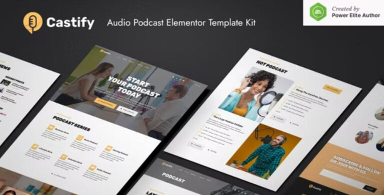 Castify – Audio Podcast Elementor Template Kit