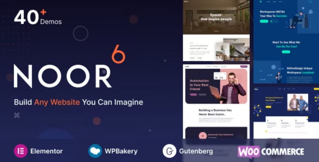 Noor Minimal Multi Purpose WordPress Theme, AMP & RTL