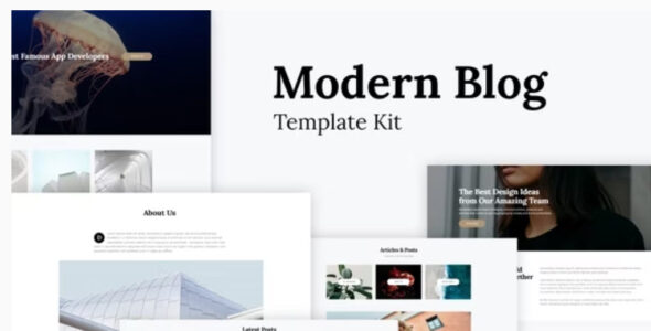 Katelyn Modern Blog Template Kit