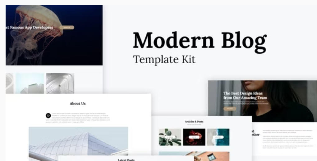 Katelyn - Modern Blog Template Kit - GPL Downloads