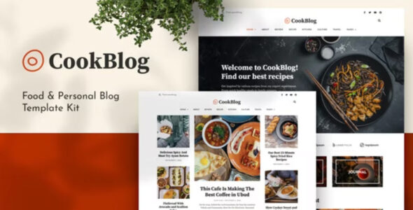 CookBlog – Food & Personal Blog Elementor Template Kit