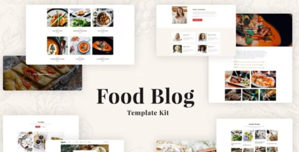 Especio Food Blog Elementor Template Kit