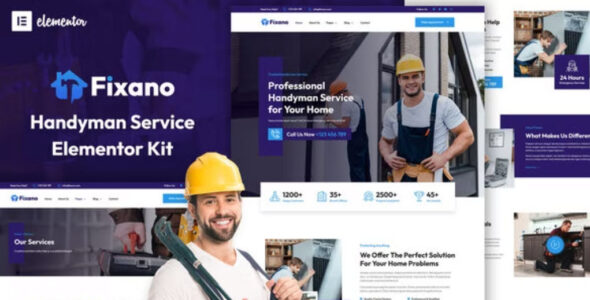 Fixano Handyman Services Elementor Template Kit