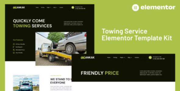 Ankak Towing Services Elementor Pro Template Kit