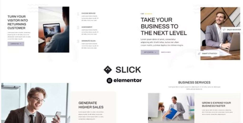 Slick Multipurpose Business & Marketing Agency Elementor Template Kit