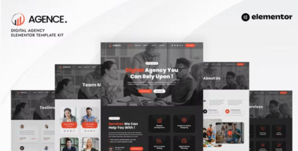 Agence Digital Agency Elementor Template Kit