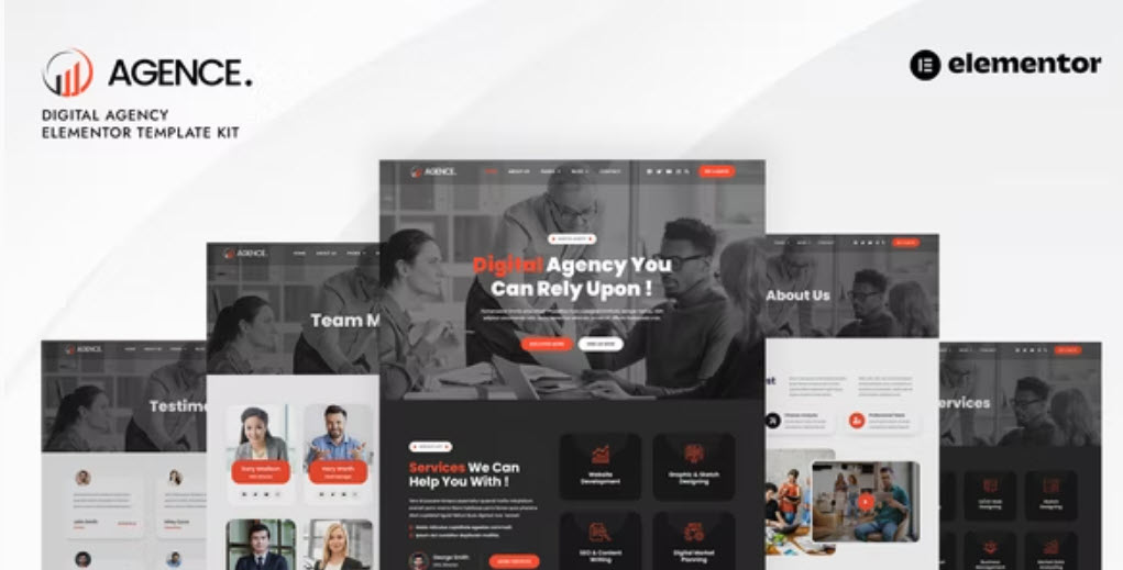 Agence Digital Agency Elementor Template Kit